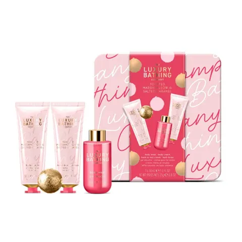 Gift set in a tin box Toasted Marshmallow &amp; Salted Caramel 4 pcs