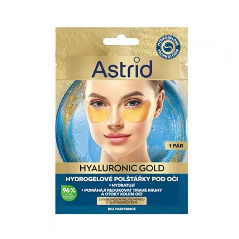 Hydrogel eye pads with gold proteins and ceramides Hyaluronic Gold