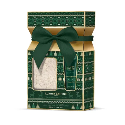 Gift set with socks Pistachio &amp; Caramel 2 pcs