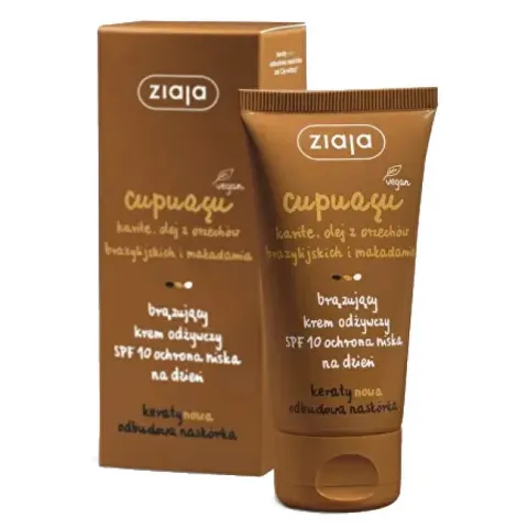 Self-tanning day cream SPF 10 Cupuacu 50 ml