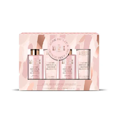 Creme Brulée &amp; Orange Blossom Body Care Gift Set 4 pcs