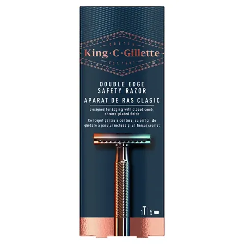 King c. double edge safety razor