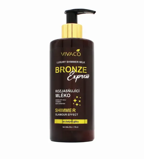 rozjasňující tělové mléko s glitry 300 ml Bronze Express