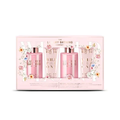 Peony, Peach &amp; Raspberry Body Care Gift Set 4 pcs